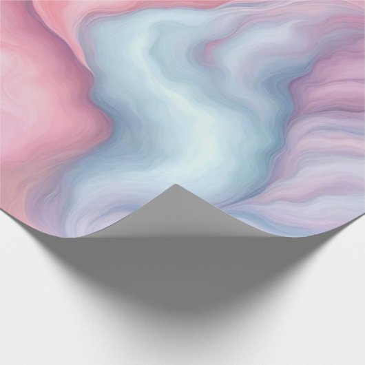 Cotton Candy Abstrakt Geschenkpapier (Ecke)
