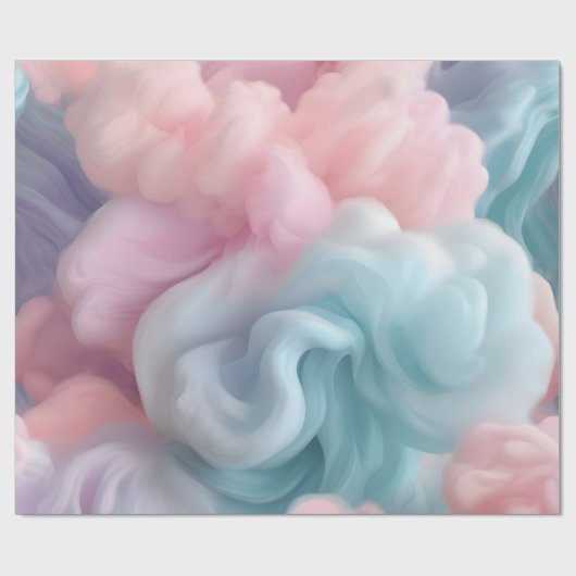 Cotton Candy Abstrakt Geschenkpapier (Flach)