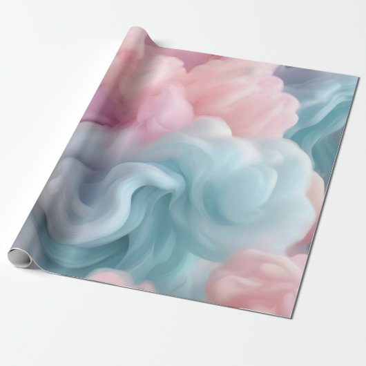 Cotton Candy Abstrakt Geschenkpapier (Ungerollt)