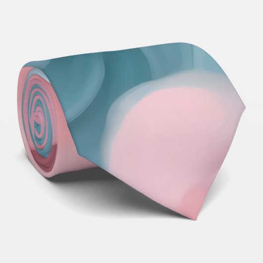 Cotton Candy Abstrakt Krawatte (Gerollt)