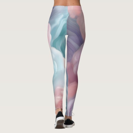 Cotton Candy Abstrakt Leggings (Rückseite)