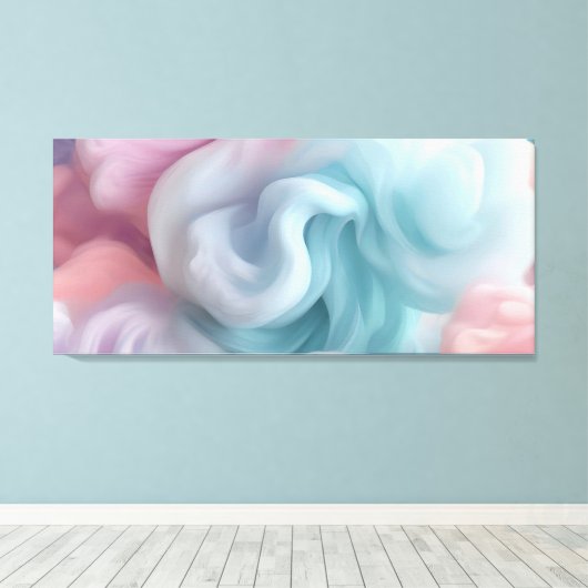 Cotton Candy Abstrakt Leinwanddruck (Insitu (Holzboden))