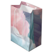 Cotton Candy Abstrakt Mittlere Geschenktüte (Vorderseite Schrägansicht)