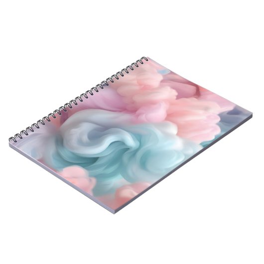 Cotton Candy Abstrakt Notizblock (Linke Seite)