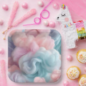 Cotton Candy Abstrakt Pappteller (Party)