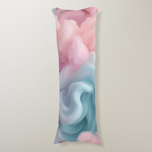 Cotton Candy Abstrakt Seitenschläferkissen (Vorderseite Vertikal)