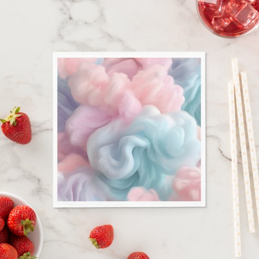 Cotton Candy Abstrakt Serviette (Beispiel)