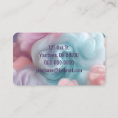 Cotton Candy Abstrakt Visitenkarte (Rückseite)