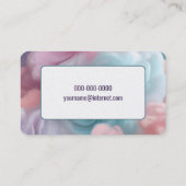 Cotton Candy Abstrakt Visitenkarte (Rückseite)
