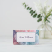 Cotton Candy Abstrakt Visitenkarte (Stehend Vorderseite)