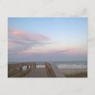 Cotton Candy am Strand Postkarte