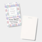 Cotton Candy Bags auf String-Abzeichen Ausweis (Vorder- & Rückseite)