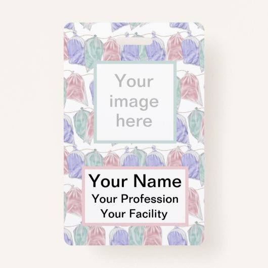 Cotton Candy Bags auf String-Abzeichen Ausweis (Vorderseite)