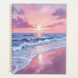 Cotton Candy Beach | Pink Ocean Waves Painting Planer