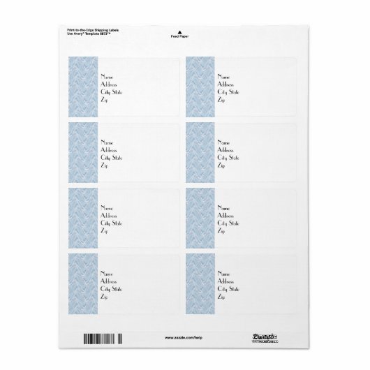 Cotton Candy Blue Abstrakt (Vorne)