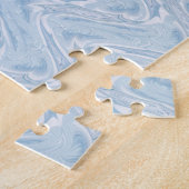 Cotton Candy Blue Abstrakt Puzzle (Seite)