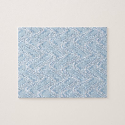 Cotton Candy Blue Abstrakt Puzzle (Horizontal)