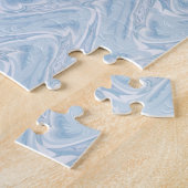 Cotton Candy Blue Abstrakt Puzzle (Seite)