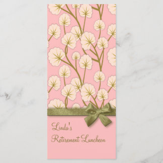 Cotton Candy Bouquet Retirement Party Programm