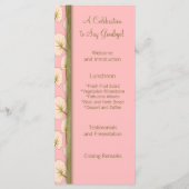 Cotton Candy Bouquet Retirement Party Programm (Rückseite)