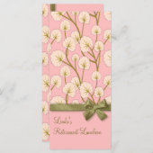 Cotton Candy Bouquet Retirement Party Programm (Vorne/Hinten)