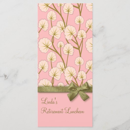 Cotton Candy Bouquet Retirement Party Programm (Vorderseite)