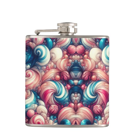 Cotton Candy Bubblegum Flachmann (Vorderseite)