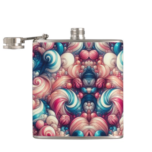 Cotton Candy Bubblegum Flachmann (Geöffnet)