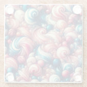 Cotton Candy Bubblegum Glasuntersetzer (Rückseite)