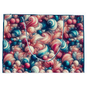 Cotton Candy Bubblegum Große Geschenktüte (Rückseite)