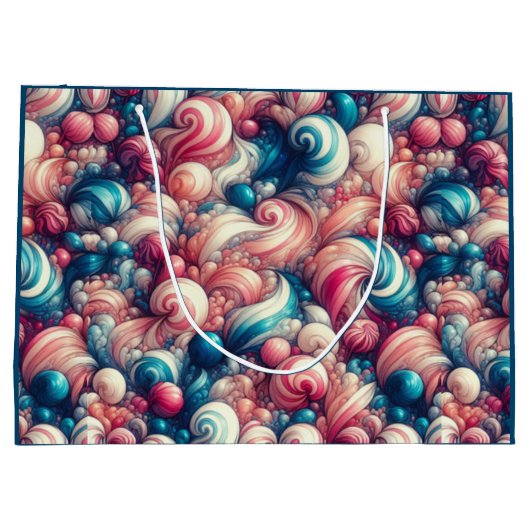 Cotton Candy Bubblegum Große Geschenktüte (Rückseite)