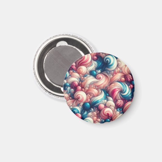 Cotton Candy Bubblegum Magnet (Vorderseite/Rückseite)