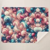 Cotton Candy Bubblegum Sherpadecke (Vorderseite (Horizontal))