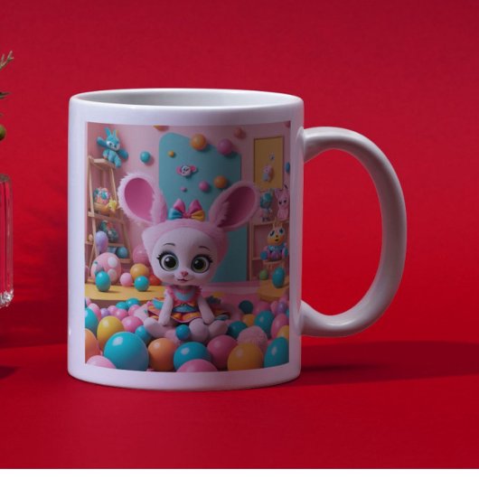 "Cotton Candy Bunny Delight" Kaffeetasse