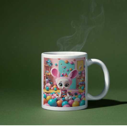 "Cotton Candy Bunny Delight" Kaffeetasse