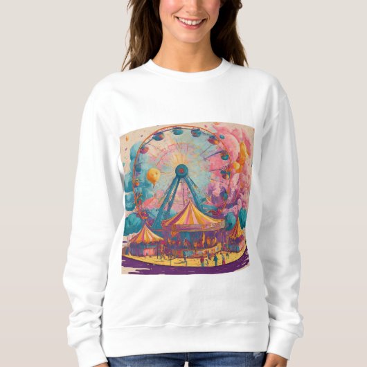 Cotton Candy Carnival Sweatshirt (Vorderseite)