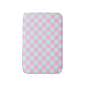 Cotton Candy Checkerboard Badematte (Vorderseite Vertikal)