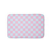 Cotton Candy Checkerboard Badematte (Vorderseite)