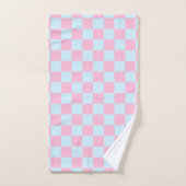 Cotton Candy Checkerboard Badhandtuch Set (Handtuch)