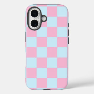 Cotton Candy Checkerboard iPhone 16 Hülle