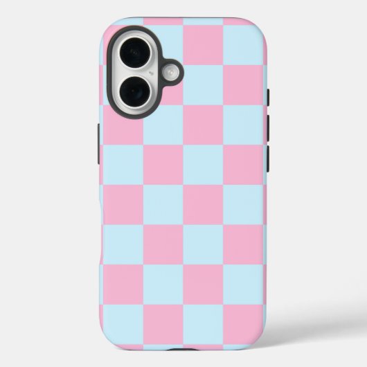 Cotton Candy Checkerboard Case-Mate iPhone Hülle (Rückseite)