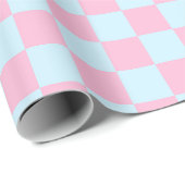 Cotton Candy Checkerboard Geschenkpapier (Rolleneckpunkt)