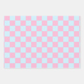 Cotton Candy Checkerboard Geschenkpapier Set (Vorderseite 2)