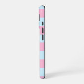 Cotton Candy Checkerboard iPhone 16 Hülle (Linke Seite)