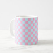 Cotton Candy Checkerboard Kaffeetasse (Vorderseite Links)