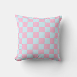 Cotton Candy Checkerboard Kissen