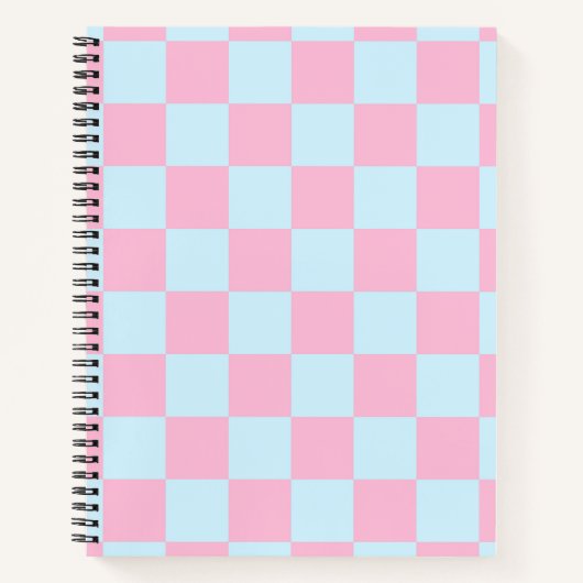 Cotton Candy Checkerboard Notizblock (Vorderseite)