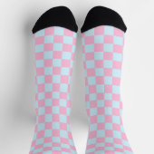 Cotton Candy Checkerboard Socken (Oben)
