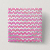 Cotton Candy Chevon Pattern Button (Vorderseite)