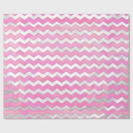 Cotton Candy Chevon Pattern Geschenkpapier (Flach)